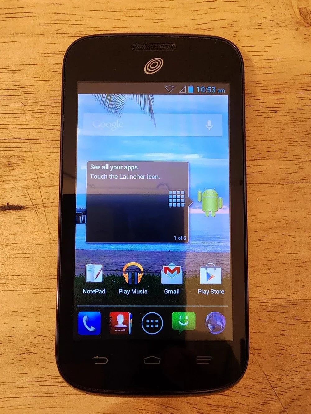 ZTE Z750C Android Smartphone 1GB Tracfone Network Only
